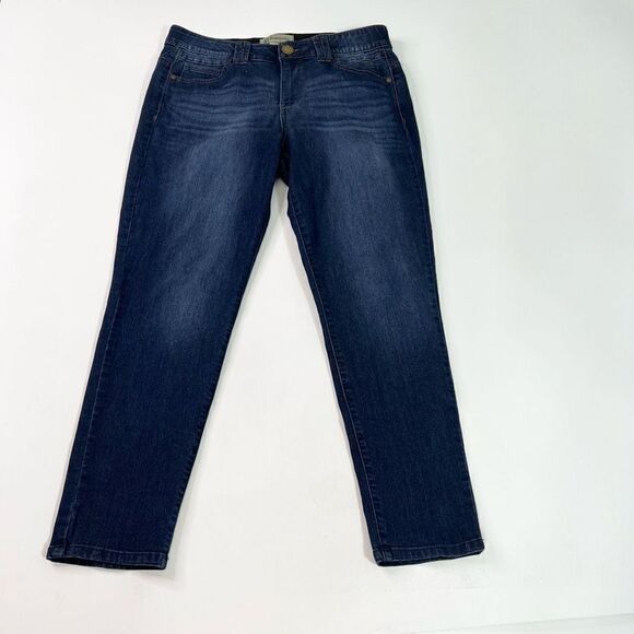 Democracy  AB Technology Straight Leg Jeans Womens 12 Blue  Stretch Cotton Blend - Picture 1 of 9